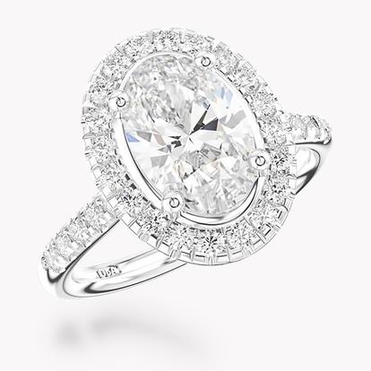 1.70CT Diamond Cluster Ring Platinum Celestial Setting