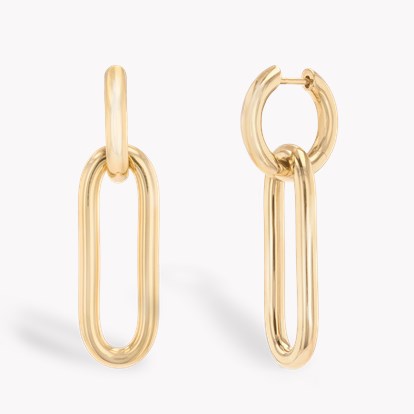 Havana Drop Earrings 18ct Yellow Gold