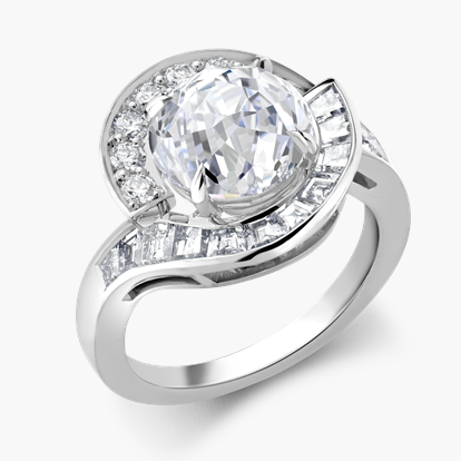 Jubilee Cut Diamond Masterpiece Ring 4.53ct in Platinum