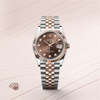 Datejust 36, Oyster, 36 mm, Oystersteel and Everose gold watch