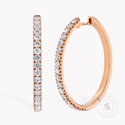 Diamond Half Hoop Earrings