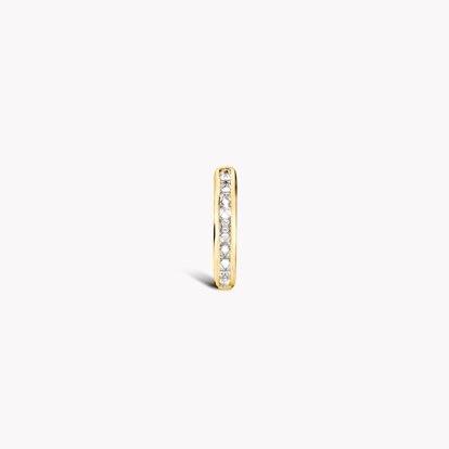 RockChic Diamond Hoop Earring 0.23ct in 18ct Yellow Gold