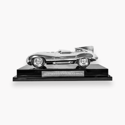 Sterling Silver D-Type Jaguar Car