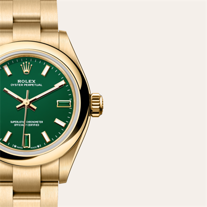Oyster Perpetual 28, Oyster, 28 mm, yellow gold watch