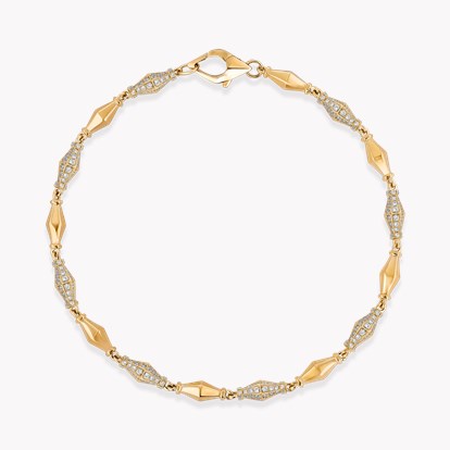 Cleopatra 1.499ct Diamond Gold Link Mini Bracelet