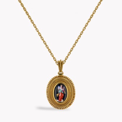 Victorian Etruscan Style Mourning Locket
