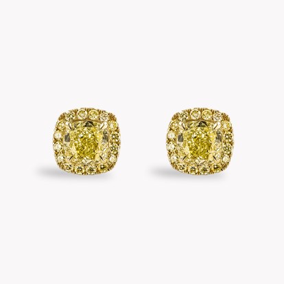 Celestial 3.00ct Fancy Yellow Diamond Earrings in 18ct Yellow Gold