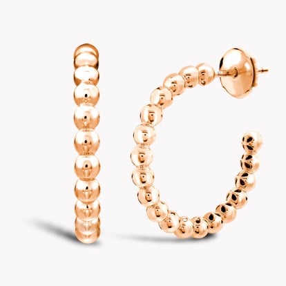 Bohemia Large Plain Earrings in 18ct Rose Gold