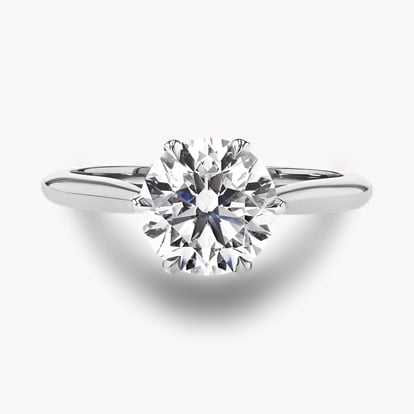 Classic Six-Claw 2.01ct Brilliant Cut Diamond Ring