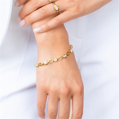 Skimming Stone 4.06ct Line Bracelet