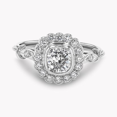 Old Cut Diamond Cluster Ring