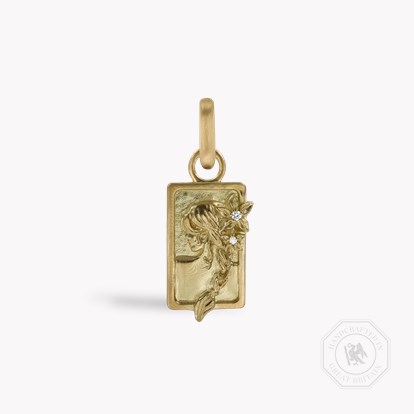 Zodiac Diamond Virgo Pendant Charm
