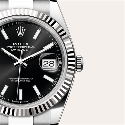 Datejust 41, Oyster, 41 mm, Oystersteel and white gold watch