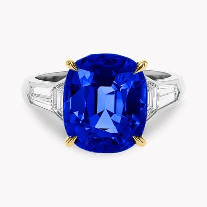Masterpiece Cushion Cut 8.00ct Kashmir Sapphire and Diamond Ring