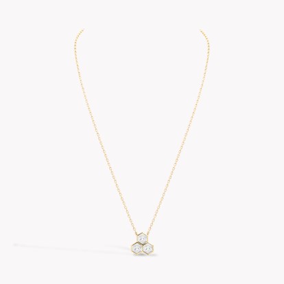 Honeycomb 0.95ct Diamond Trilogy Pendant