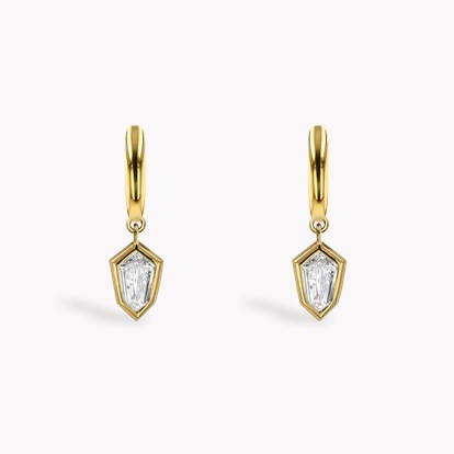 Kite Cut 0.69ct Diamond Drop Earrings