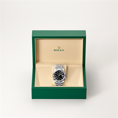 Datejust 41, Oyster, 41 mm, Oystersteel and white gold watch inside presentation box