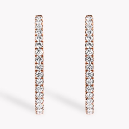 Diamond Half Hoop Earrings
