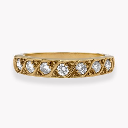 Brilliant Cut Diamond Half Eternity Ring