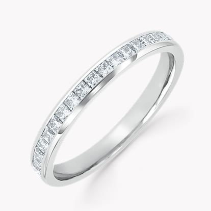 Princess Cut Diamond Eternity Ring 0.95ct in Platinum