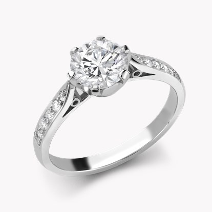 Antique Inspired 1.19ct Diamond Solitaire Ring
