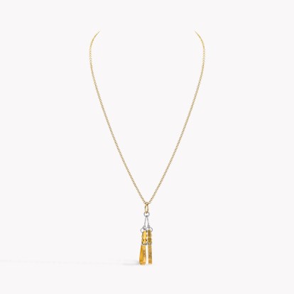 Edwardian Gold Stirrups Pendants