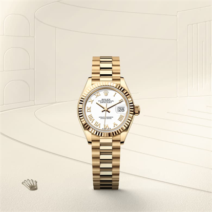Lady-Datejust, Oyster, 28 mm, yellow gold watch