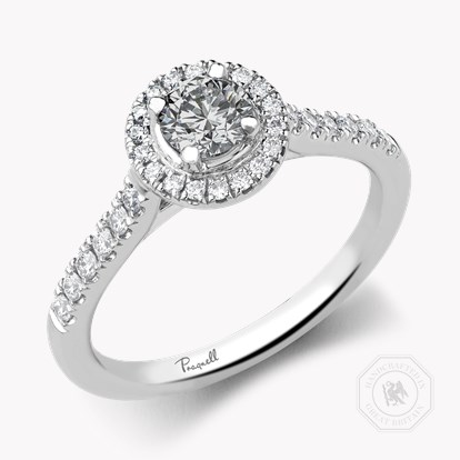 Celestial 0.39ct Fancy Light Grey Diamond Cluster Ring