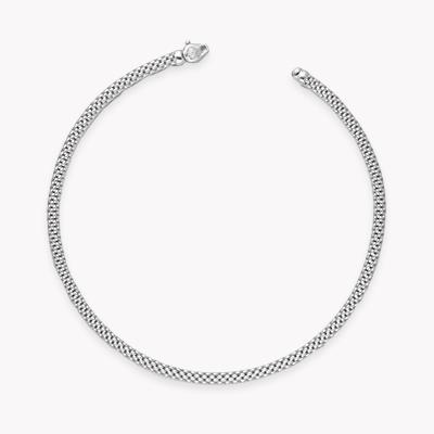 Fope Link Necklace in 18CT White Gold