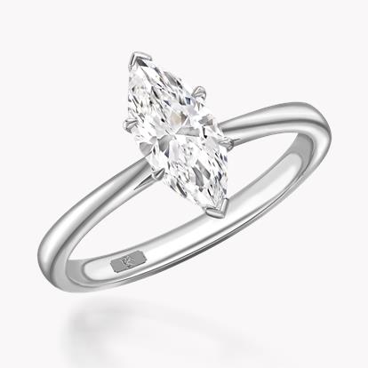 1.08ct Diamond Solitaire Ring Platinum Gaia Setting