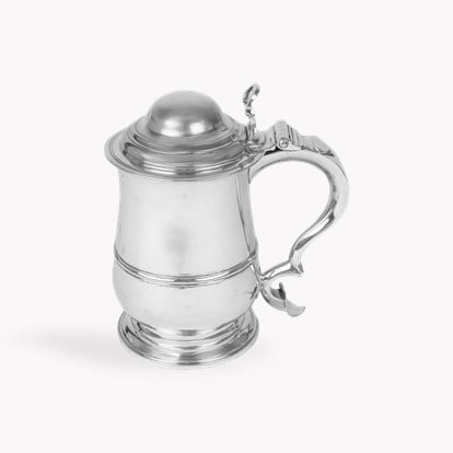 Silver George III Tankard and Cover