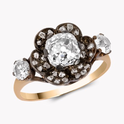 Victorian Old Mine Cut Diamond Ring