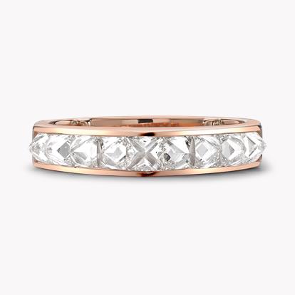 RockChic 1.40ct Peaked Inverted Princess Cut Diamond Half Eternity Ring