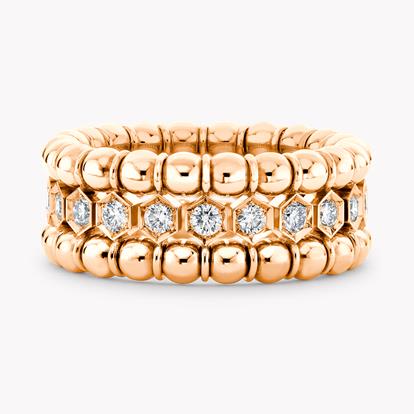 Bohemia 0.73ct Diamond Expandable Three Row Ring