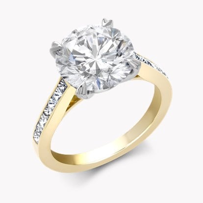 Gatsby 4.12ct Diamond Solitaire Ring in 18ct Yellow Gold