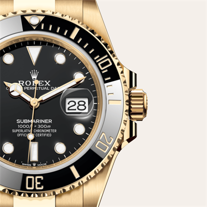 Submariner Date, Oyster, 41 mm, yellow gold watch