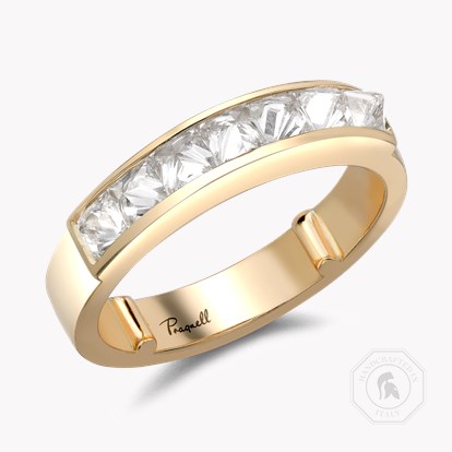 RockChic 1.11ct Diamond Domed Seven Stone Ring