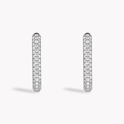 Havana 1.086ct Brilliant Cut Diamond Hoop Earrings