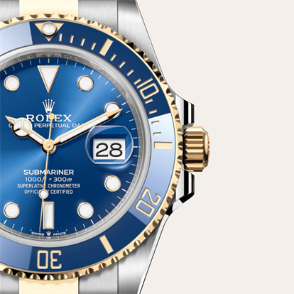 Submariner Date, Oyster, 41 mm, Oystersteel and yellow gold watch
