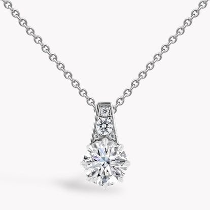 Antrobus 2.12ct Diamond Solitaire Pendant in 18ct White Gold