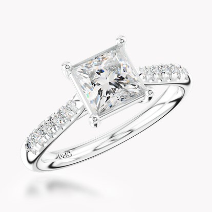 Celestial 1.00CT Diamond Solitaire Ring - Princess Cut in Platinum