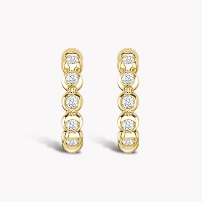 Bohemia Diamond Hoop Earrings 0.27ct in 18ct Yellow Gold