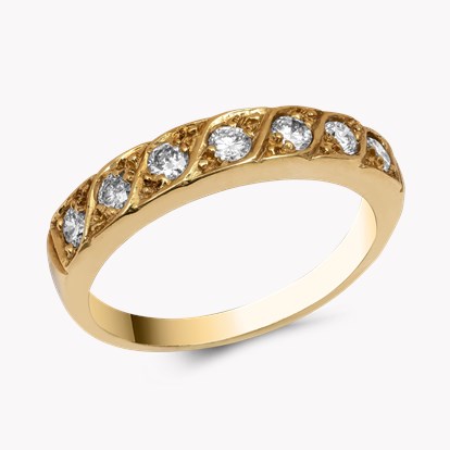 Brilliant Cut Diamond Half Eternity Ring