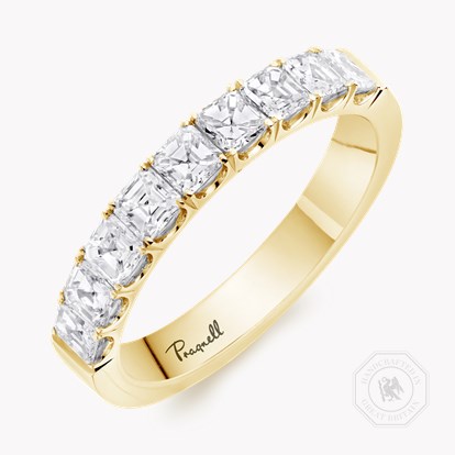 Asscher Cut Diamond Nine-Stone Ring
