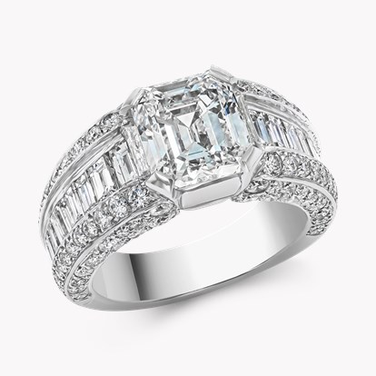 Cartier Emerald Cut 4.00ct Diamond Ring