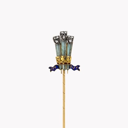 Prince of Wales Heraldic Badge Stick Pin