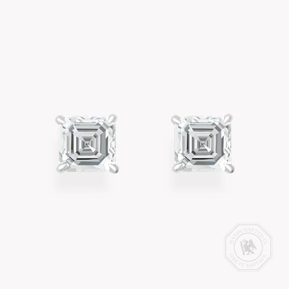 Diamond Stud Earrings 3.27ct in 18ct White Gold