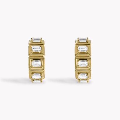 Skimming Stone 1.61ct Diamond Hoop Earrings