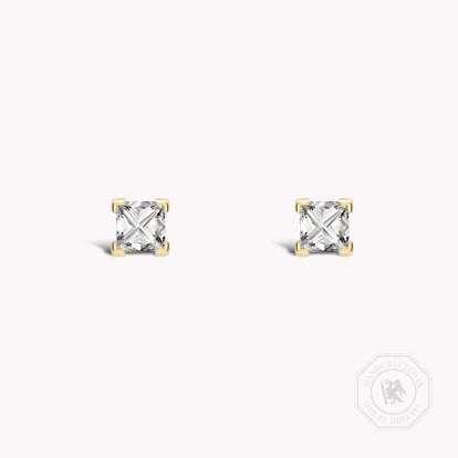 RockChic Diamond Solitaire Earrings