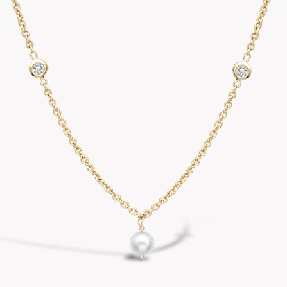 Sundance Freshwater Pearl and Diamond Long Necklace